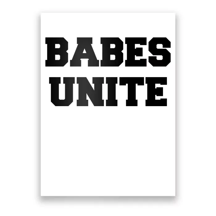 Babes Unite Womens Rights Feminist Poster