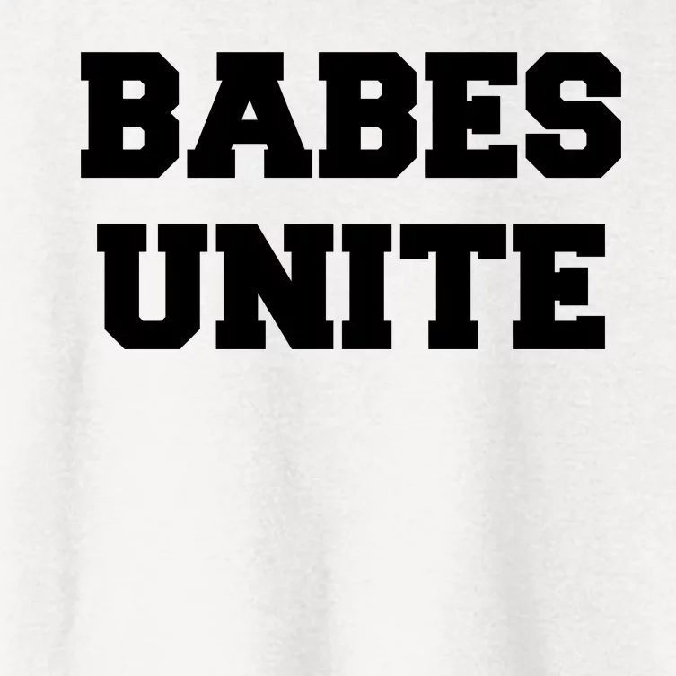 Babes Unite Womens Rights Feminist Women's Crop Top Tee