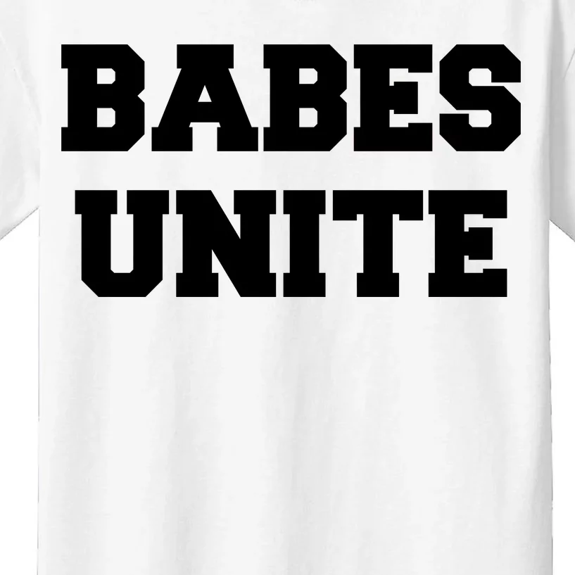 Babes Unite Womens Rights Feminist Kids T-Shirt