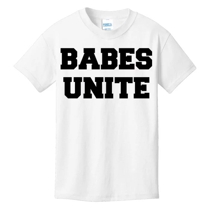 Babes Unite Womens Rights Feminist Kids T-Shirt