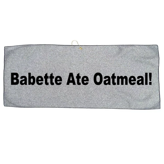 Babette Ate Oatmeal! Large Microfiber Waffle Golf Towel