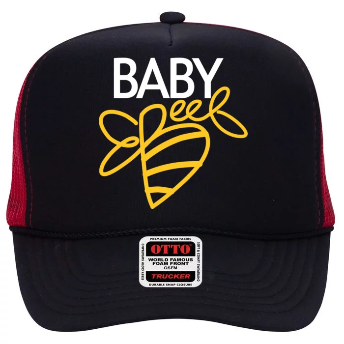 Baby Bee High Crown Mesh Trucker Hat