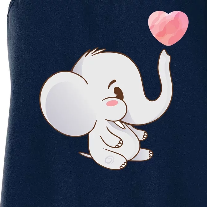 Baby Cute Elephant Women's Racerback Tank