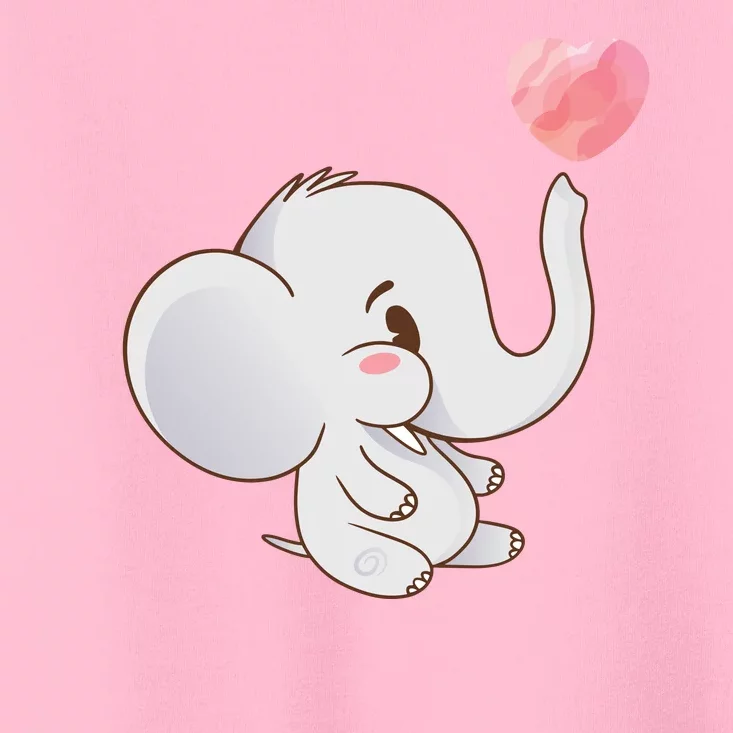 Baby Cute Elephant Toddler T-Shirt