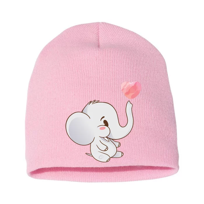 Baby Cute Elephant Short Acrylic Beanie