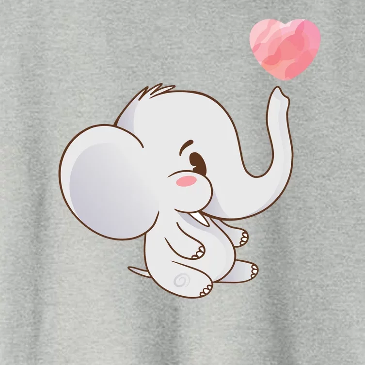 Baby Cute Elephant Women's Crop Top Tee