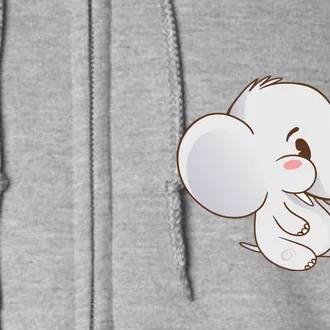 Baby Cute Elephant Full Zip Hoodie