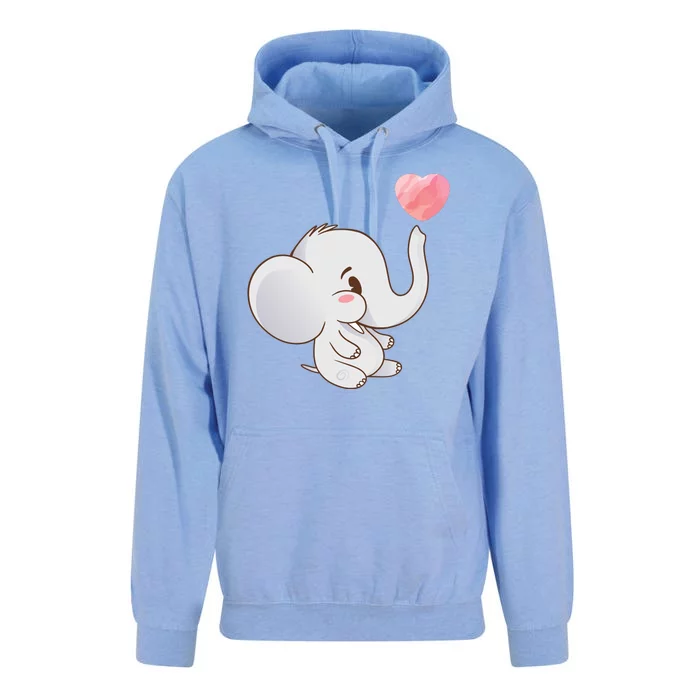 Baby Cute Elephant Unisex Surf Hoodie