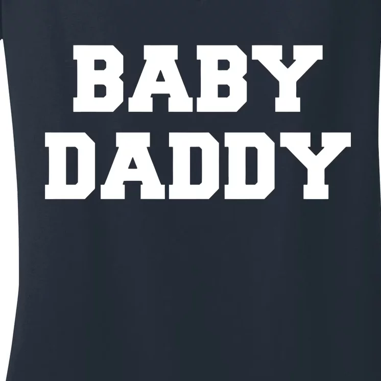 Baby Daddy New Father Women's V-Neck T-Shirt