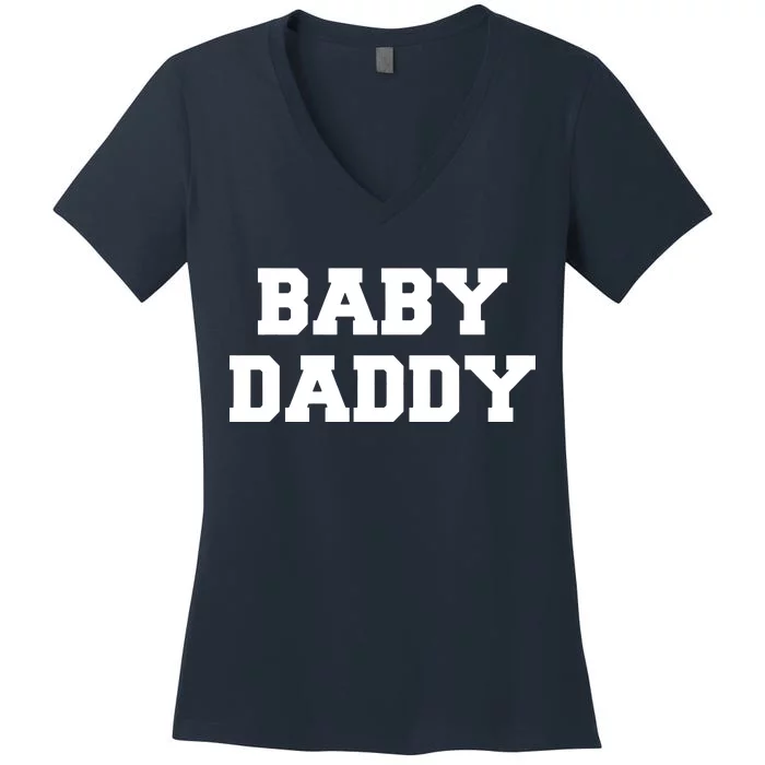 Baby Daddy New Father Women's V-Neck T-Shirt