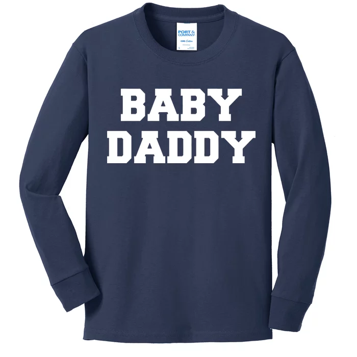 Baby Daddy New Father Kids Long Sleeve Shirt