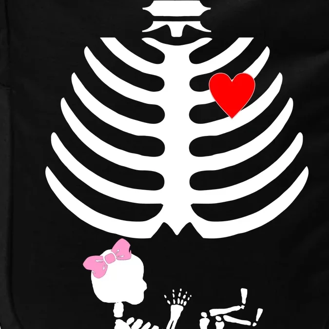 Baby Girl Skeleton Pregnancy Love Halloween Impact Tech Backpack