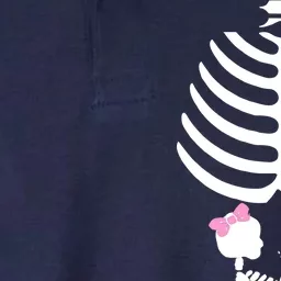 Baby Girl Skeleton Pregnancy Love Halloween Softstyle Adult Sport Polo