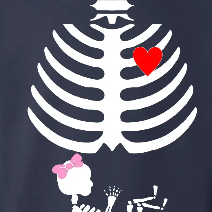 Baby Girl Skeleton Pregnancy Love Halloween Toddler Hoodie