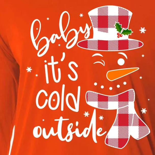 Baby It's Cold Outside Snowman Cooling Performance Long Sleeve Crew