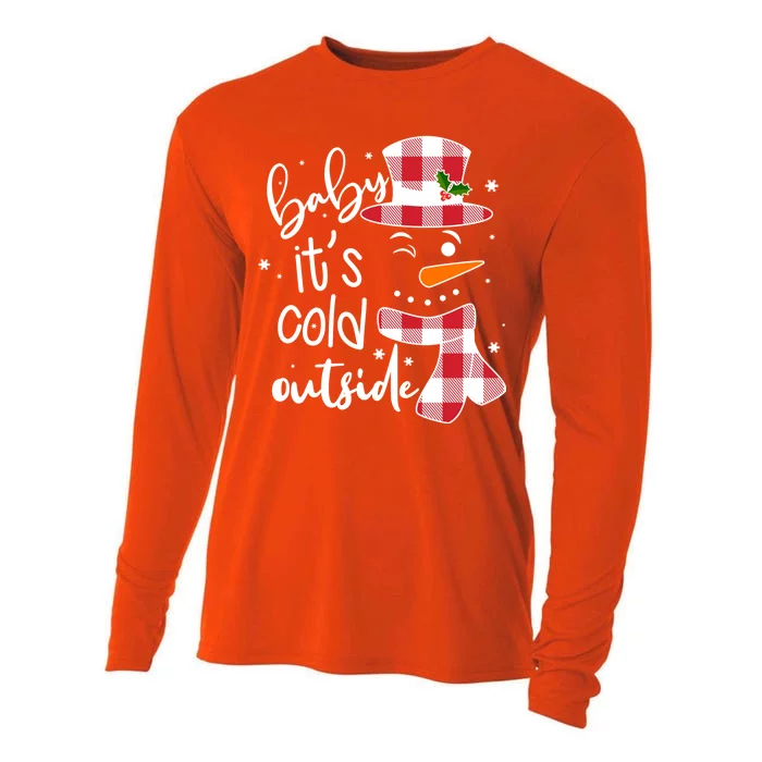 Baby It's Cold Outside Snowman Cooling Performance Long Sleeve Crew