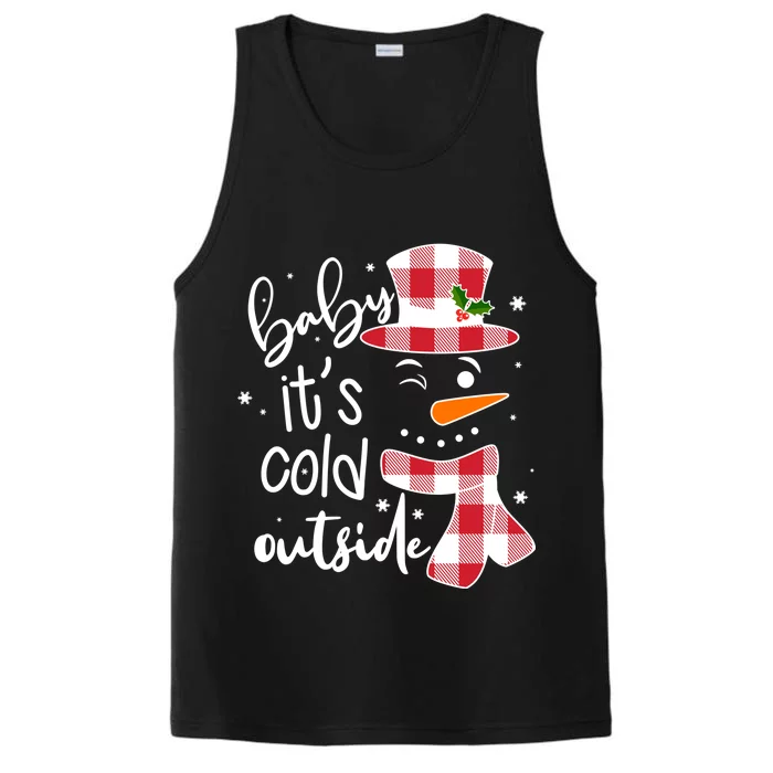 Baby It's Cold Outside Snowman Performance Tank