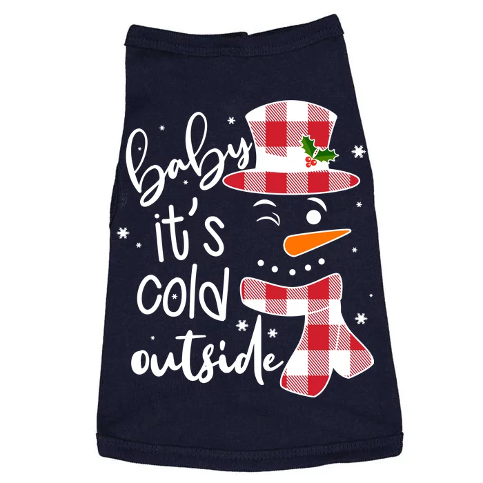 Baby It's Cold Outside Snowman Doggie Tank