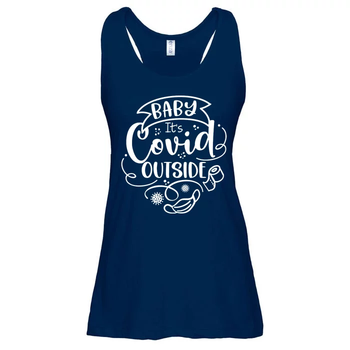 Baby It's Covid Outside Ladies Essential Flowy Tank