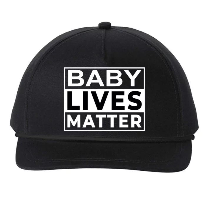 Baby Lives Matter Snapback Five-Panel Rope Hat