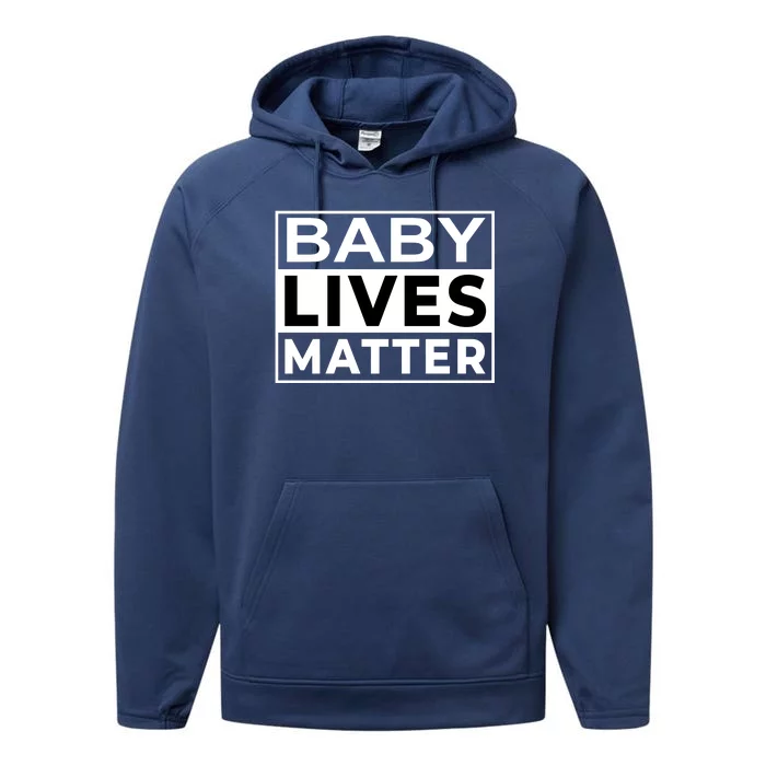 Baby Lives Matter Performance Fleece Hoodie