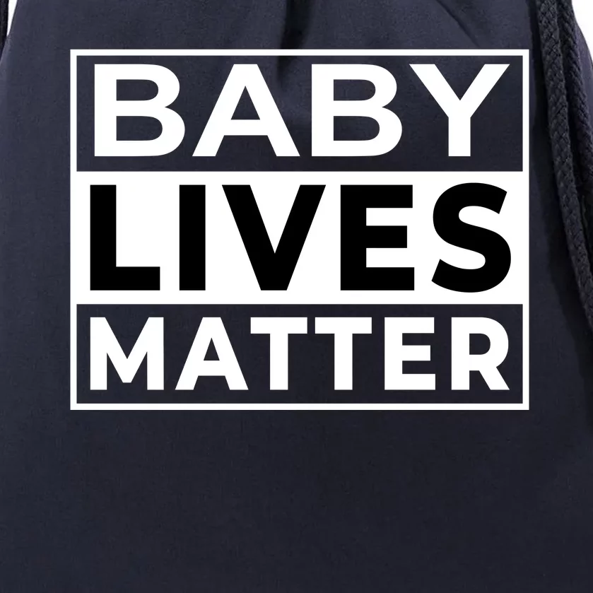 Baby Lives Matter Drawstring Bag