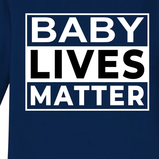 Baby Lives Matter Baby Long Sleeve Bodysuit