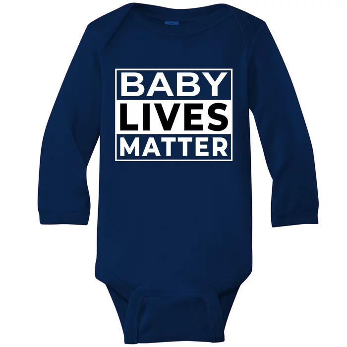 Baby Lives Matter Baby Long Sleeve Bodysuit