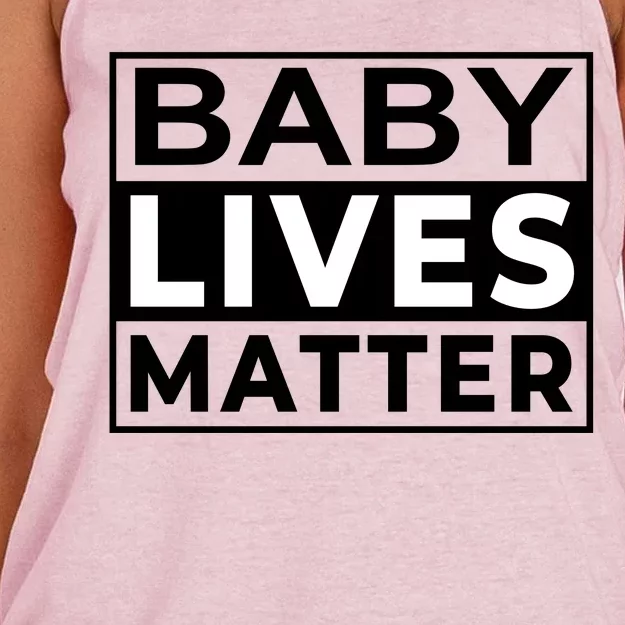 Baby Lives Matter Women's Knotted Racerback Tank