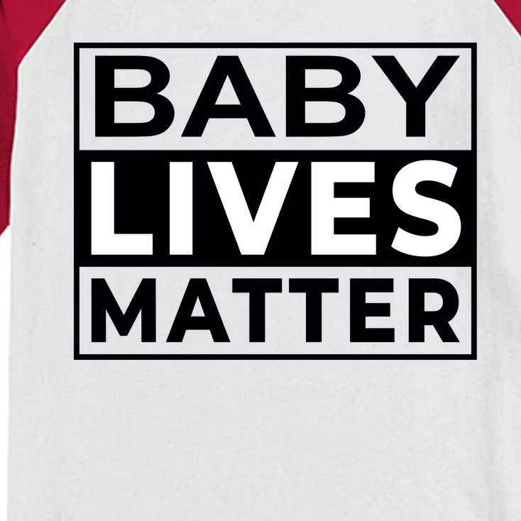 Baby Lives Matter Kids Colorblock Raglan Jersey