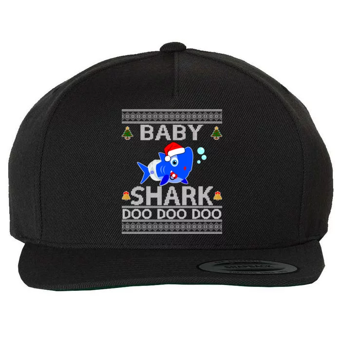 Baby Shark Doo Doo Cute Ugly Christmas Wool Snapback Cap