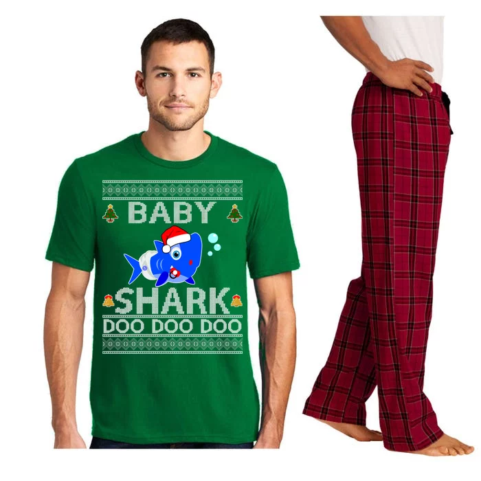 Baby Shark Doo Doo Cute Ugly Christmas Pajama Set