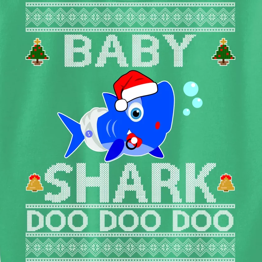 Baby Shark Doo Doo Cute Ugly Christmas Kids Sweatshirt