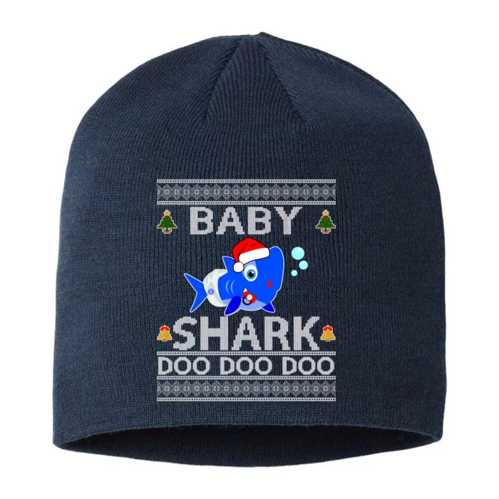 Baby Shark Doo Doo Cute Ugly Christmas 8 1/2in Sustainable Knit Beanie