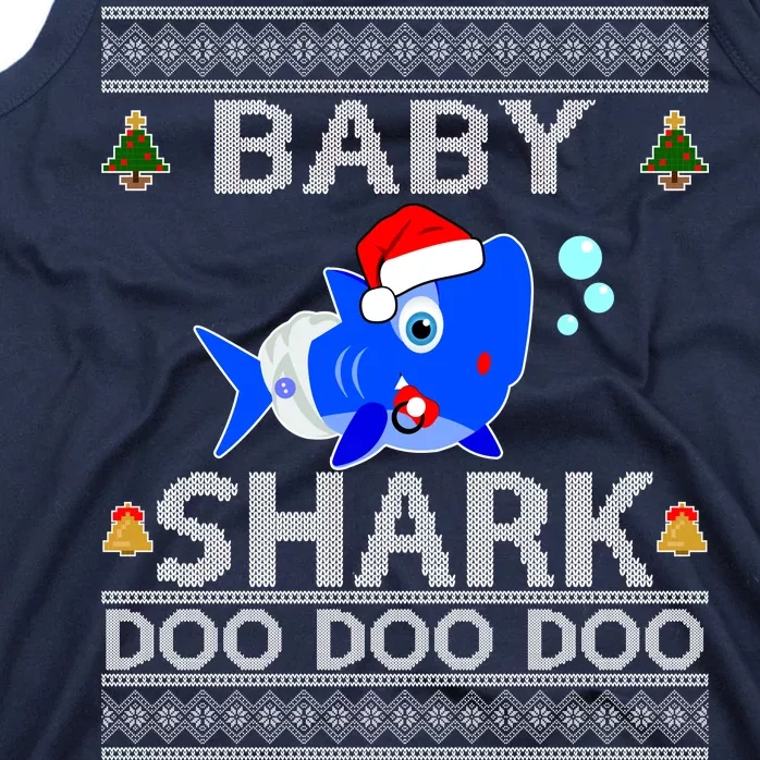 Baby Shark Doo Doo Cute Ugly Christmas Tank Top