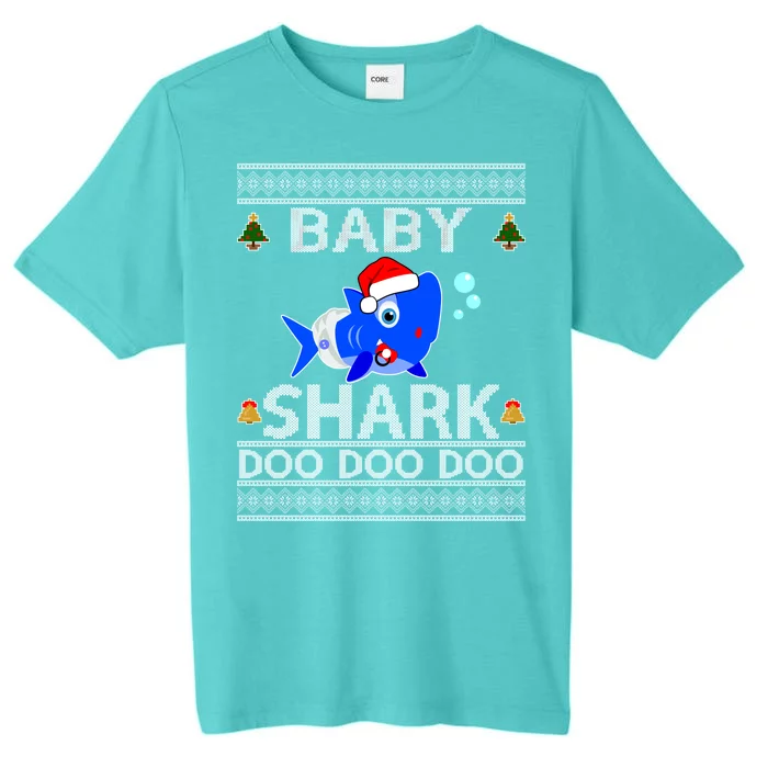 Baby Shark Doo Doo Cute Ugly Christmas ChromaSoft Performance T-Shirt