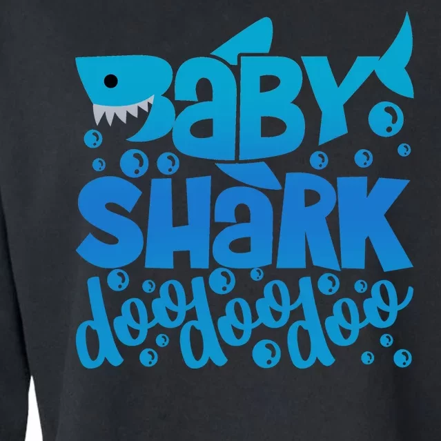 Baby Shark Doo Doo Doo Cute Cropped Pullover Crew