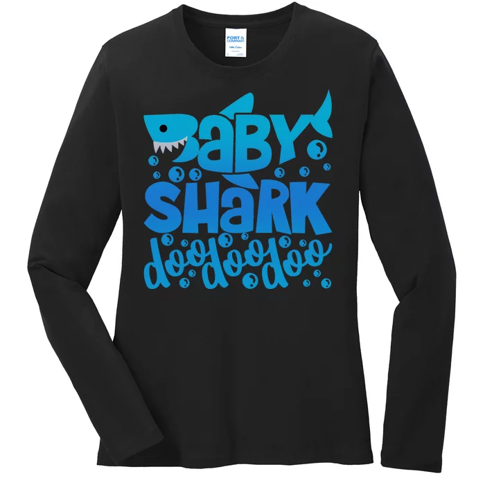 Baby Shark Doo Doo Doo Cute Ladies Long Sleeve Shirt