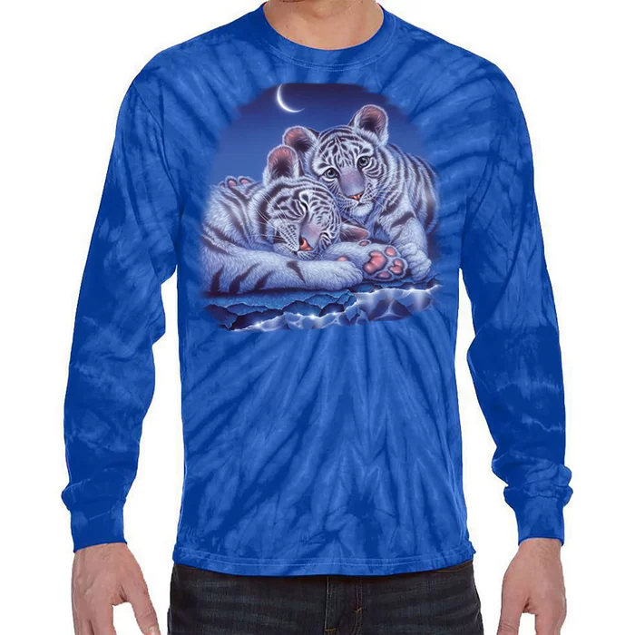 Baby Tigers Moon Tie-Dye Long Sleeve Shirt