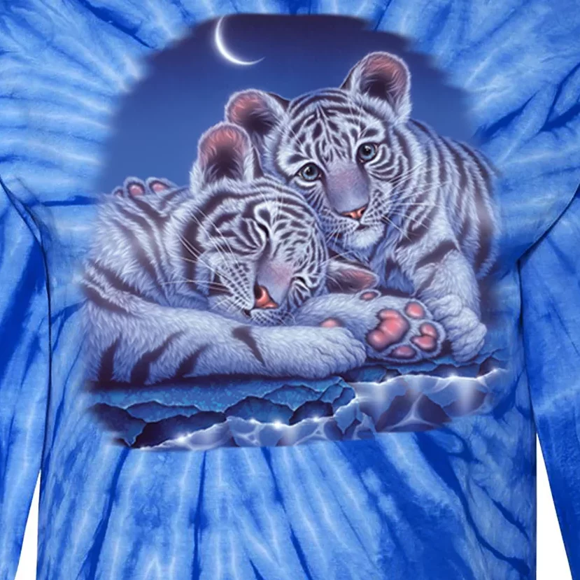 Baby Tigers Moon Tie-Dye Long Sleeve Shirt