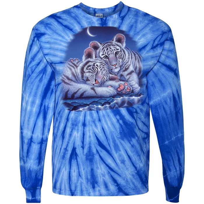 Baby Tigers Moon Tie-Dye Long Sleeve Shirt