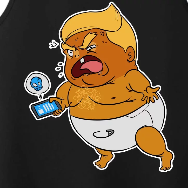 Baby Trump Crying Tweet Performance Tank