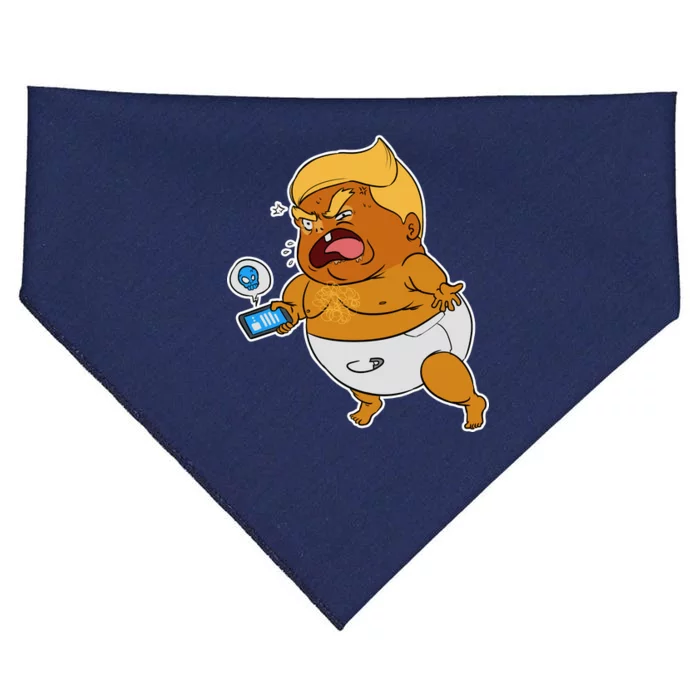 Baby Trump Crying Tweet USA-Made Doggie Bandana