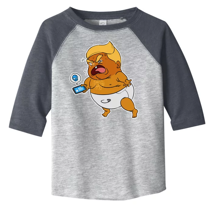 Baby Trump Crying Tweet Toddler Fine Jersey T-Shirt