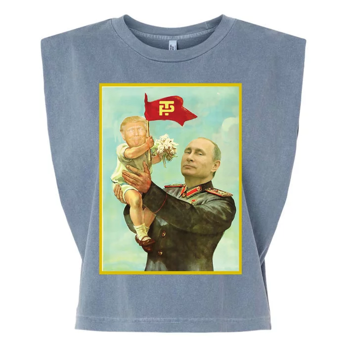 Baby Trump Putin Garment-Dyed Women's Muscle Tee