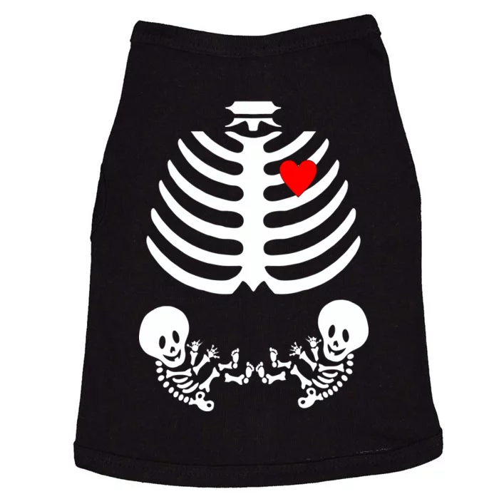 Baby Twins Skeleton Halloween Costume Doggie Tank