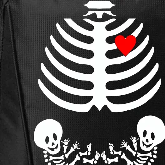 Baby Twins Skeleton Halloween Costume City Backpack