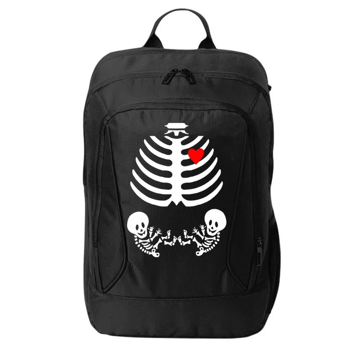 Baby Twins Skeleton Halloween Costume City Backpack