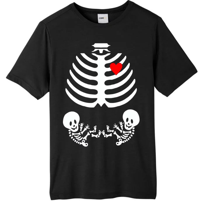 Baby Twins Skeleton Halloween Costume ChromaSoft Performance T-Shirt