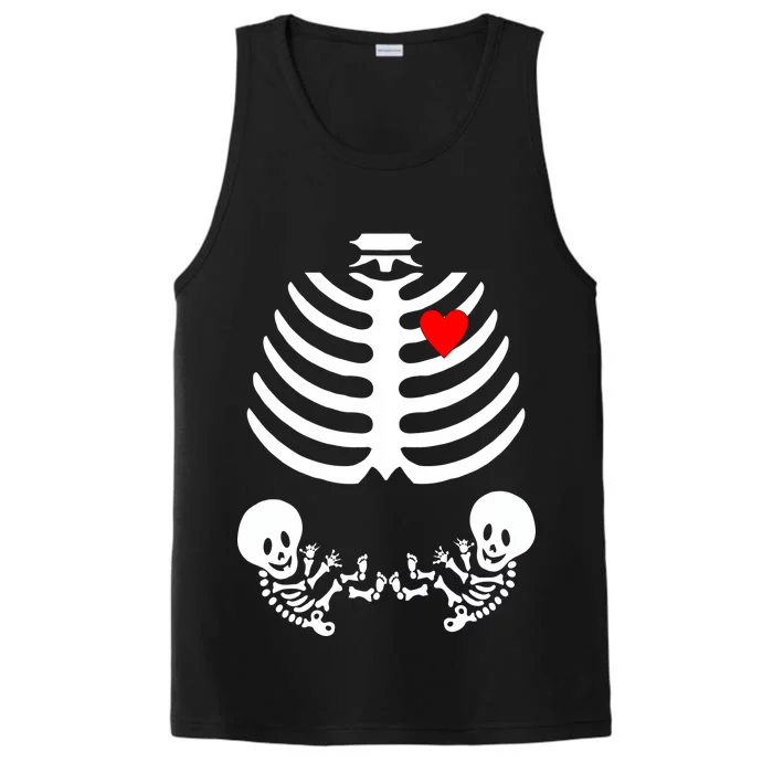 Baby Twins Skeleton Halloween Costume Performance Tank